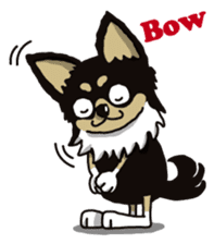 A golf of Chihuahua "CICCI" (English) sticker #5860538