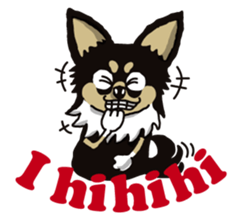 A golf of Chihuahua "CICCI" (English) sticker #5860540