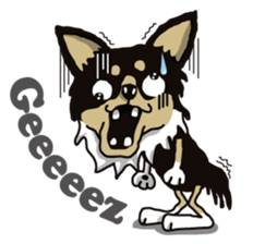 A golf of Chihuahua "CICCI" (English) sticker #5860542