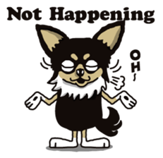 A golf of Chihuahua "CICCI" (English) sticker #5860543