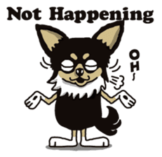 A golf of Chihuahua "CICCI" (English) sticker #5860543