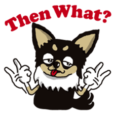 A golf of Chihuahua "CICCI" (English) sticker #5860544