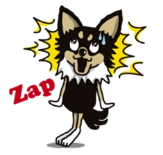 A golf of Chihuahua "CICCI" (English) sticker #5860545