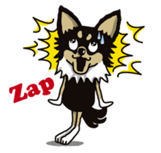 A golf of Chihuahua "CICCI" (English) sticker #5860545