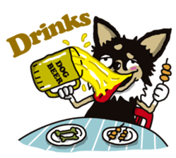 A golf of Chihuahua "CICCI" (English) sticker #5860551