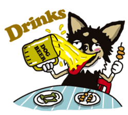 A golf of Chihuahua "CICCI" (English) sticker #5860551