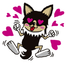 A golf of Chihuahua "CICCI" (English) sticker #5860553