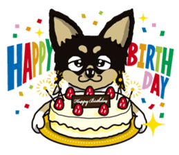 A golf of Chihuahua "CICCI" (English) sticker #5860555