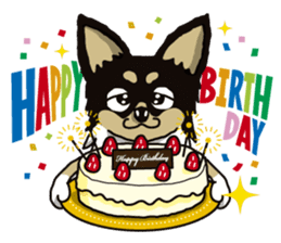 A golf of Chihuahua "CICCI" (English) sticker #5860555