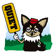 A golf of Chihuahua "CICCI" (English) sticker #5860566