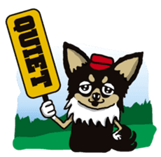 A golf of Chihuahua "CICCI" (English) sticker #5860566