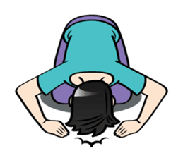 MUAY MENG | Short Hair with Daily Life sticker #5860662