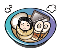 MUAY MENG | Short Hair with Daily Life sticker #5860680