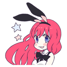 A Cute Little Rabbit Girl sticker #5860818