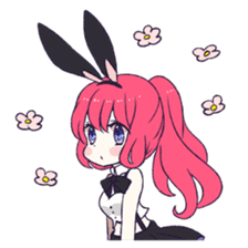 A Cute Little Rabbit Girl sticker #5860820