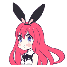 A Cute Little Rabbit Girl sticker #5860827