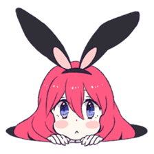 A Cute Little Rabbit Girl sticker #5860833