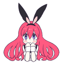 A Cute Little Rabbit Girl sticker #5860840