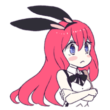 A Cute Little Rabbit Girl sticker #5860842