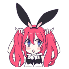 A Cute Little Rabbit Girl sticker #5860846
