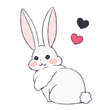 A Cute Little Rabbit Girl sticker #5860849