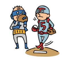 Do your best. Heroes. Baseball story sticker #5861362