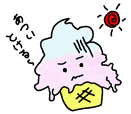 Soft ice cream-girl with 100% sweet sticker #5861374