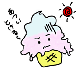 Soft ice cream-girl with 100% sweet sticker #5861374