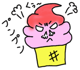 Soft ice cream-girl with 100% sweet sticker #5861388
