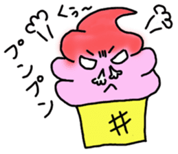 Soft ice cream-girl with 100% sweet sticker #5861388
