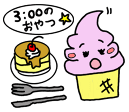 Soft ice cream-girl with 100% sweet sticker #5861392