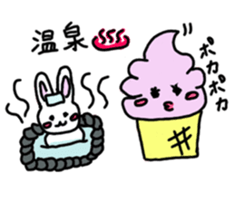 Soft ice cream-girl with 100% sweet sticker #5861394