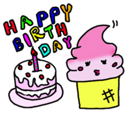 Soft ice cream-girl with 100% sweet sticker #5861408