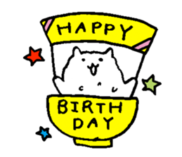 rice cat sticker #5862249