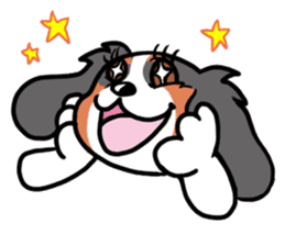 Cavalier KCS Blenheim+Tricolor+Ruby+B&T sticker #5862371