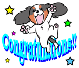 Cavalier KCS Blenheim+Tricolor+Ruby+B&T sticker #5862391