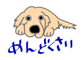 Golden Retriever and His Mates sticker #5863993