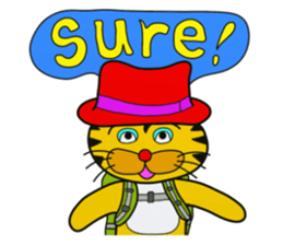 I'm a tiger stuffed.English1 sticker #5864636