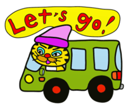 I'm a tiger stuffed.English1 sticker #5864647