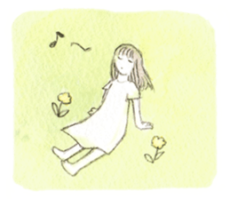 Flowers & girls sticker #5864776