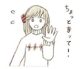 Flowers & girls sticker #5864791