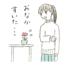 Flowers & girls sticker #5864793