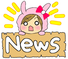 Sticker of English version rabbit Maimai sticker #5865998