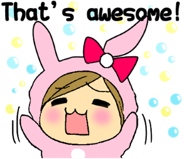 Sticker of English version rabbit Maimai sticker #5866016