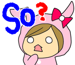 Sticker of English version rabbit Maimai sticker #5866020