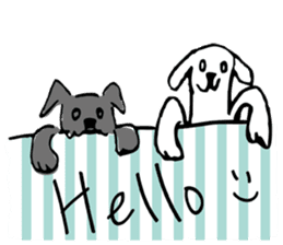 White eyed dog (English Ver.) sticker #5866518