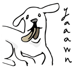 White eyed dog (English Ver.) sticker #5866524