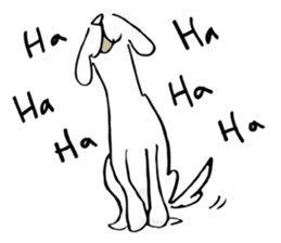 White eyed dog (English Ver.) sticker #5866528