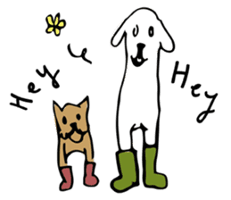 White eyed dog (English Ver.) sticker #5866530