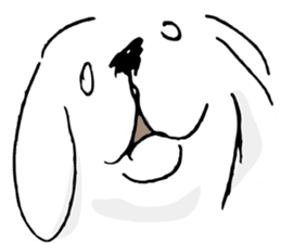 White eyed dog (English Ver.) sticker #5866531